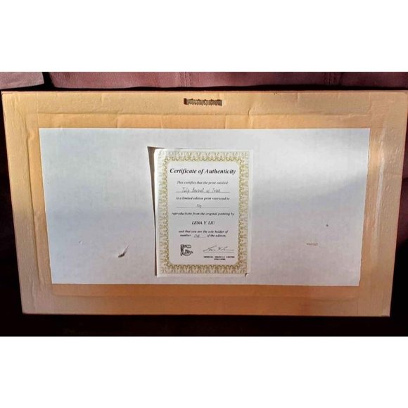 Beautiful limited edition numbered lithograph by Lena Liu. - Picture 4 of 7